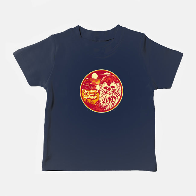 Greetings From The Forest Planet-Baby-Basic-Tee-SuperEdu