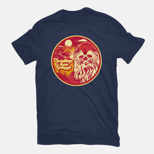Greetings From The Forest Planet-Womens-Fitted-Tee-SuperEdu