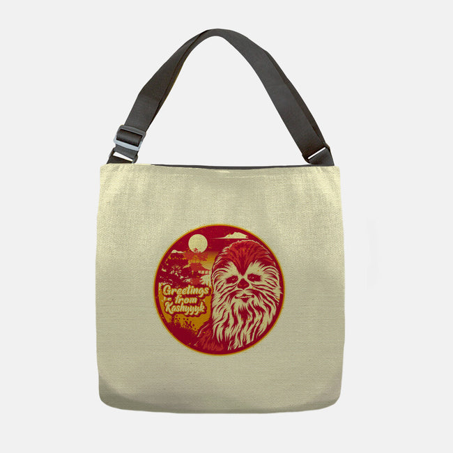 Greetings From The Forest Planet-None-Adjustable Tote-Bag-SuperEdu