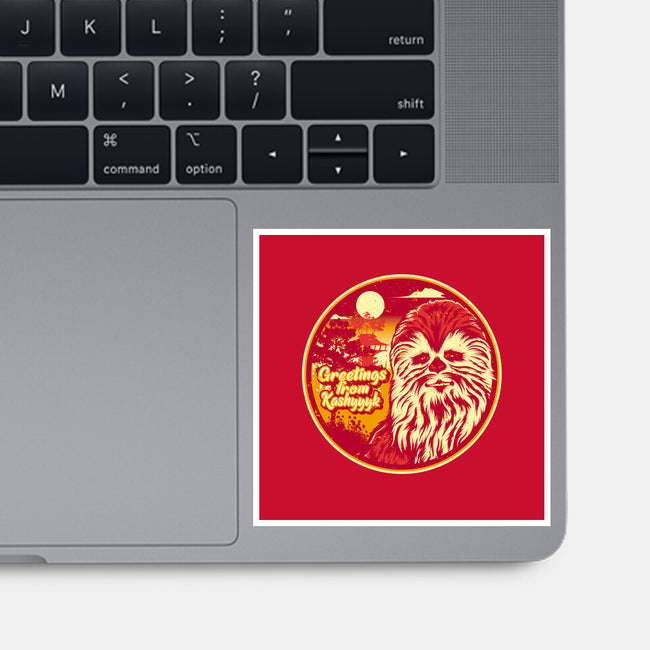Greetings From The Forest Planet-None-Glossy-Sticker-SuperEdu