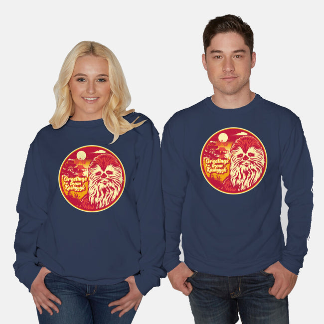 Greetings From The Forest Planet-Unisex-Crew Neck-Sweatshirt-SuperEdu