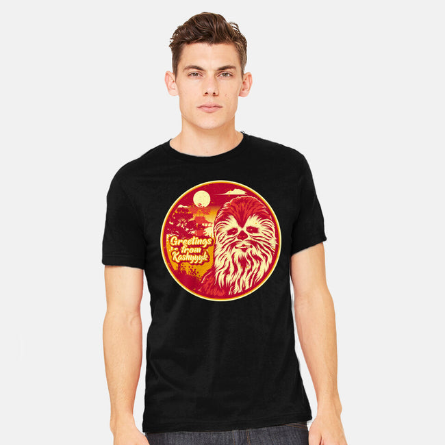 Greetings From The Forest Planet-Mens-Heavyweight-Tee-SuperEdu