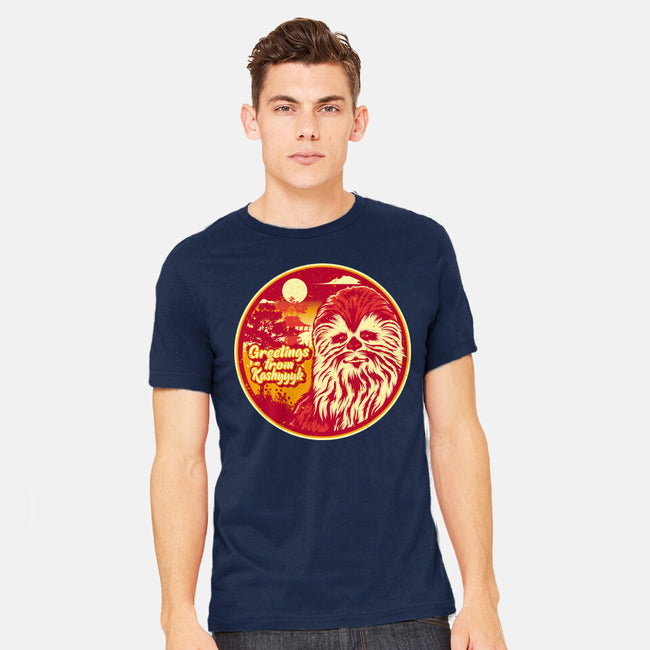 Greetings From The Forest Planet-Mens-Heavyweight-Tee-SuperEdu