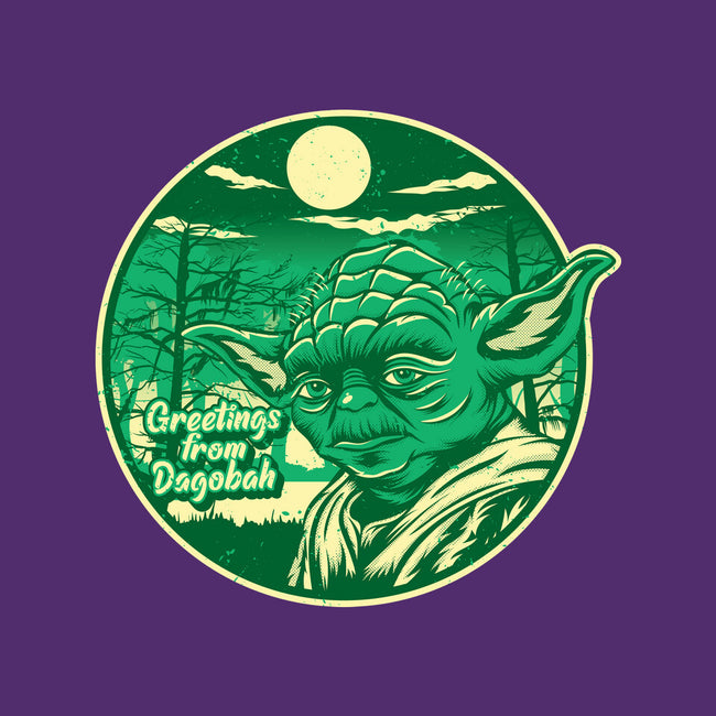 Greetings From The Swamp Planet-Womens-Fitted-Tee-SuperEdu