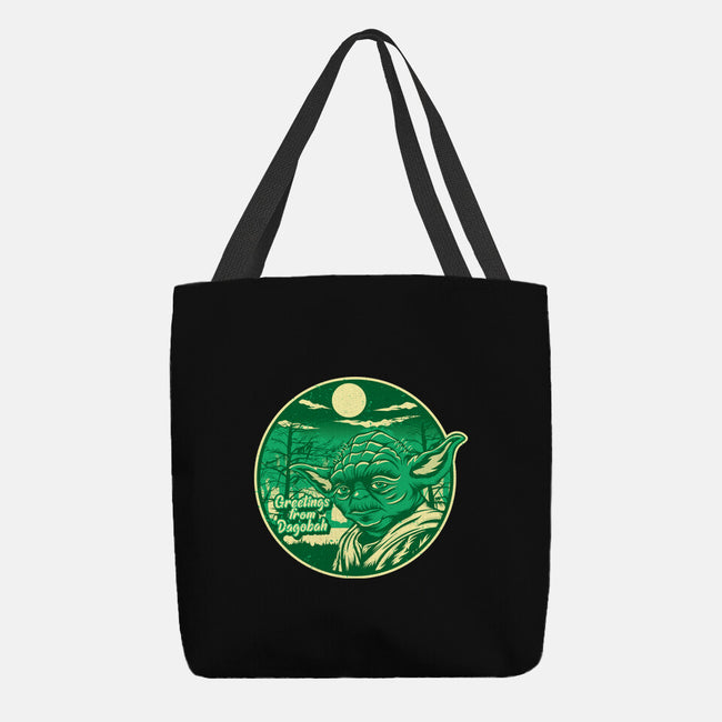 Greetings From The Swamp Planet-None-Basic Tote-Bag-SuperEdu