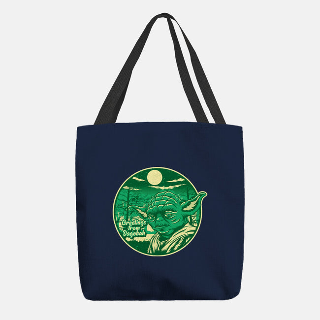Greetings From The Swamp Planet-None-Basic Tote-Bag-SuperEdu