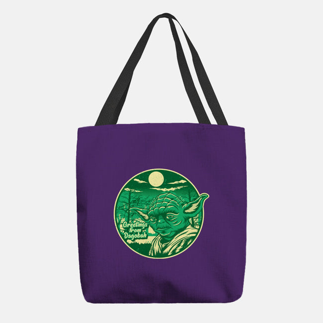 Greetings From The Swamp Planet-None-Basic Tote-Bag-SuperEdu