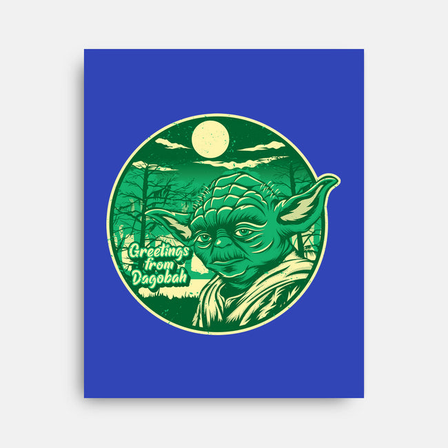Greetings From The Swamp Planet-None-Stretched-Canvas-SuperEdu