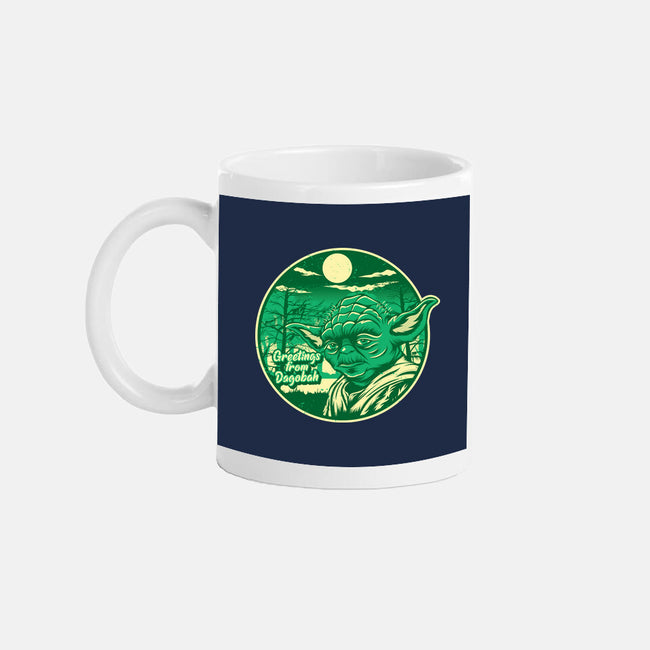 Greetings From The Swamp Planet-None-Mug-Drinkware-SuperEdu