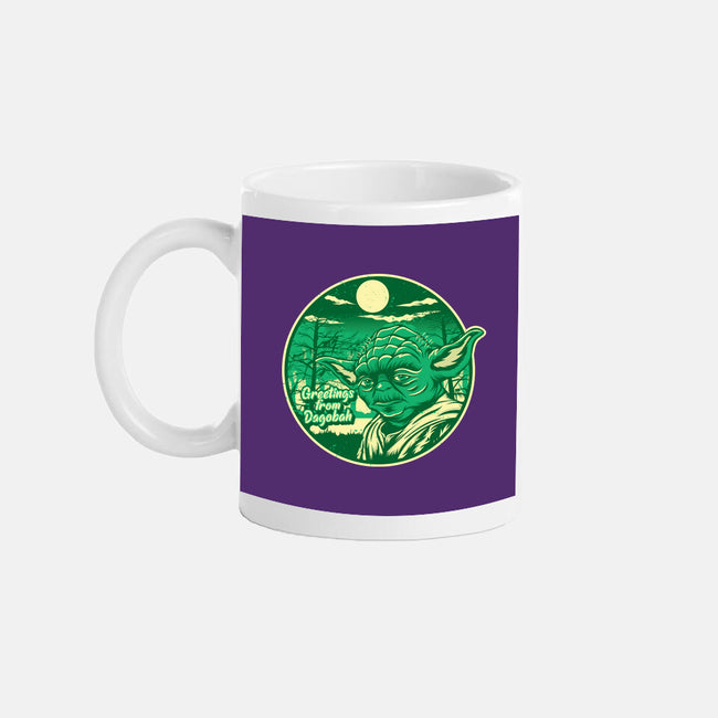 Greetings From The Swamp Planet-None-Mug-Drinkware-SuperEdu