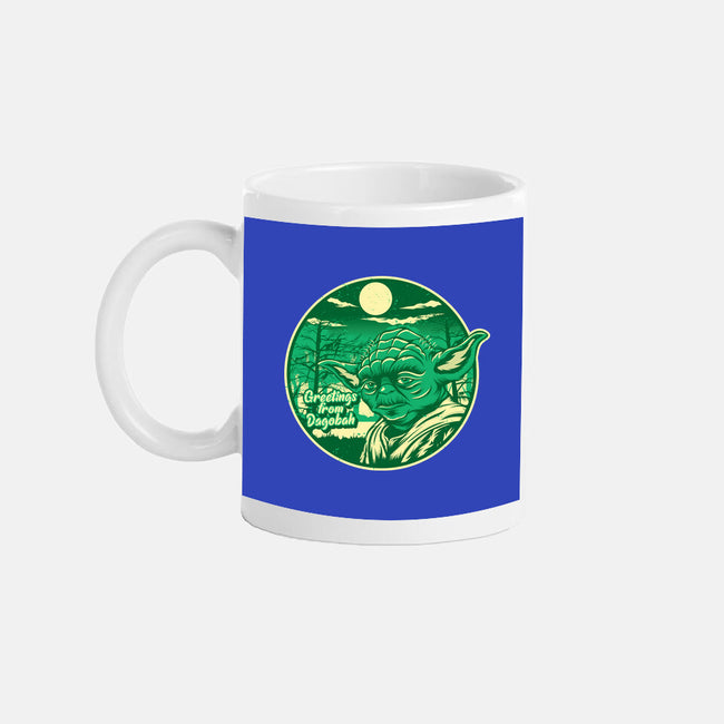 Greetings From The Swamp Planet-None-Mug-Drinkware-SuperEdu