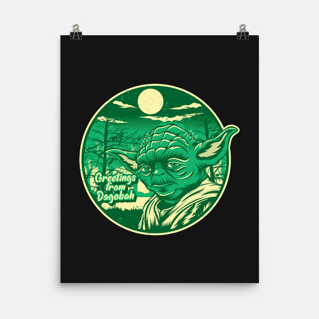 Greetings From The Swamp Planet-None-Matte-Poster-SuperEdu