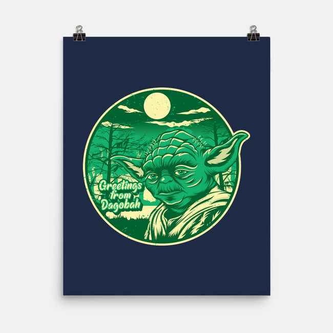 Greetings From The Swamp Planet-None-Matte-Poster-SuperEdu