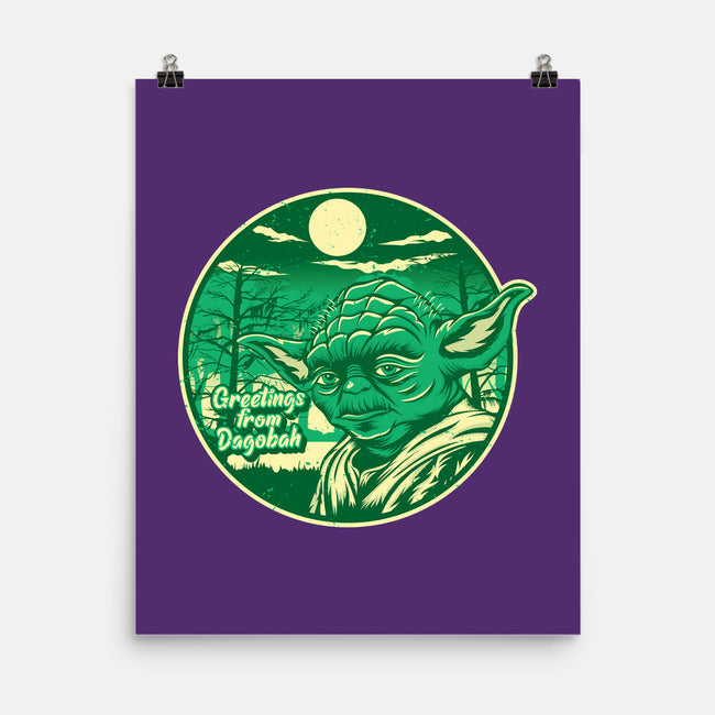 Greetings From The Swamp Planet-None-Matte-Poster-SuperEdu