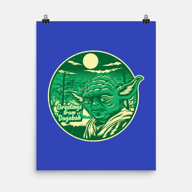 Greetings From The Swamp Planet-None-Matte-Poster-SuperEdu