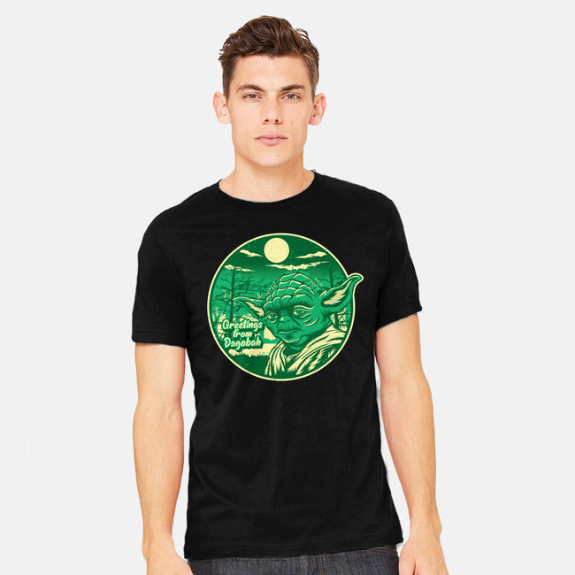 Greetings From The Swamp Planet-Mens-Heavyweight-Tee-SuperEdu