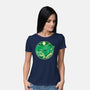 Greetings From The Swamp Planet-Womens-Basic-Tee-SuperEdu