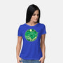 Greetings From The Swamp Planet-Womens-Basic-Tee-SuperEdu