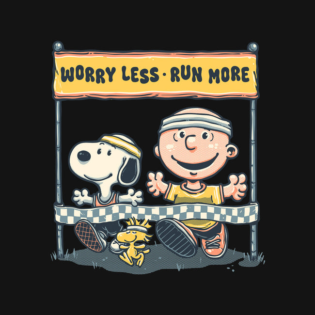 Worry Less Run More-None-Adjustable Tote-Bag-glitchygorilla