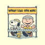 Worry Less Run More-None-Adjustable Tote-Bag-glitchygorilla