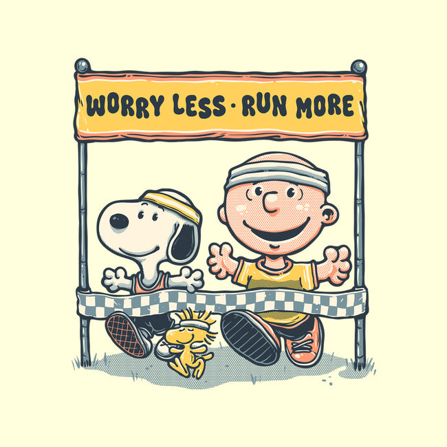Worry Less Run More-Mens-Basic-Tee-glitchygorilla
