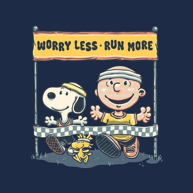 Worry Less Run More-Mens-Basic-Tee-glitchygorilla