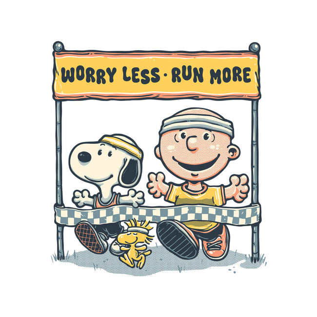 Worry Less Run More-Mens-Basic-Tee-glitchygorilla