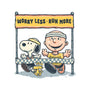 Worry Less Run More-Mens-Basic-Tee-glitchygorilla