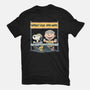 Worry Less Run More-Mens-Heavyweight-Tee-glitchygorilla
