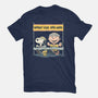 Worry Less Run More-Mens-Basic-Tee-glitchygorilla