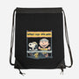 Worry Less Run More-None-Drawstring-Bag-glitchygorilla
