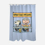 Worry Less Run More-None-Polyester-Shower Curtain-glitchygorilla