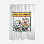 Worry Less Run More-None-Polyester-Shower Curtain-glitchygorilla