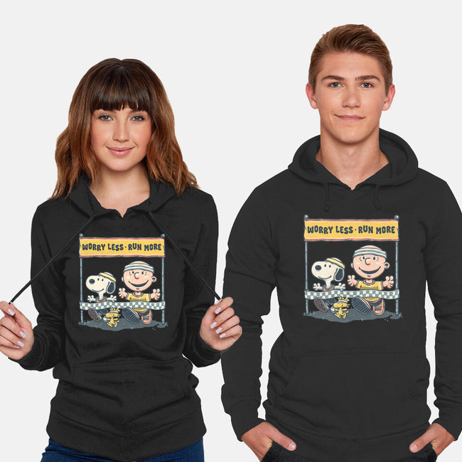 Worry Less Run More-Unisex-Pullover-Sweatshirt-glitchygorilla