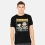 Worry Less Run More-Mens-Heavyweight-Tee-glitchygorilla