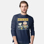 Worry Less Run More-Mens-Long Sleeved-Tee-glitchygorilla