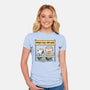 Worry Less Run More-Womens-Fitted-Tee-glitchygorilla
