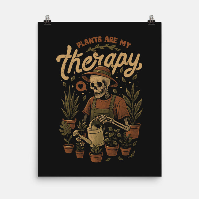 Plants Are My Therapy-None-Matte-Poster-eduely