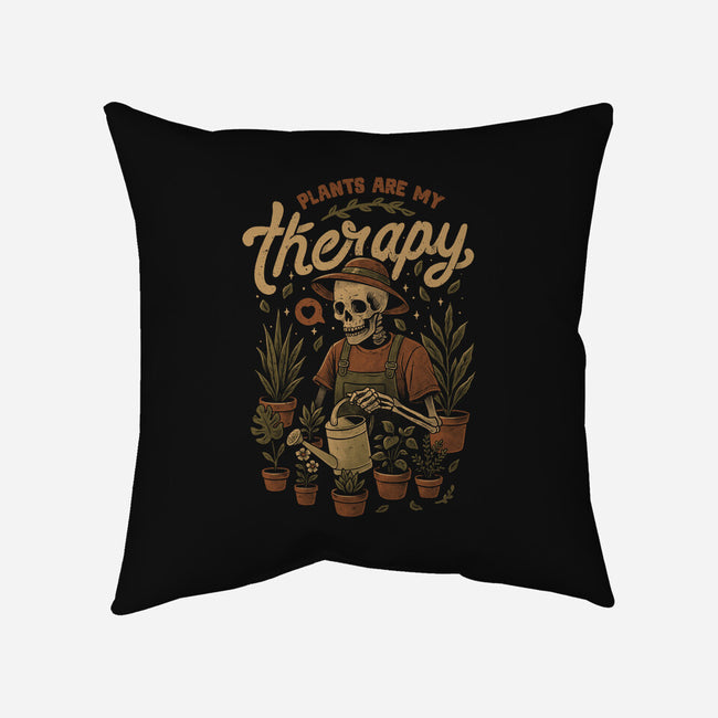Plants Are My Therapy-None-Removable Cover w Insert-Throw Pillow-eduely