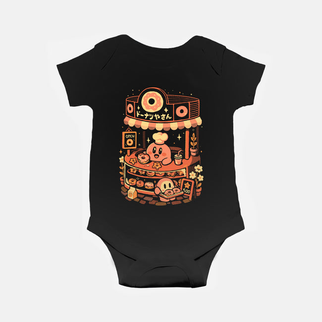 Pink Puff Donuts-Baby-Basic-Onesie-eduely