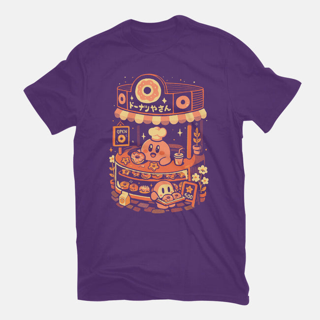 Pink Puff Donuts-Womens-Fitted-Tee-eduely