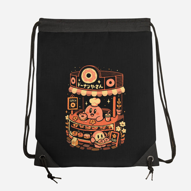 Pink Puff Donuts-None-Drawstring-Bag-eduely
