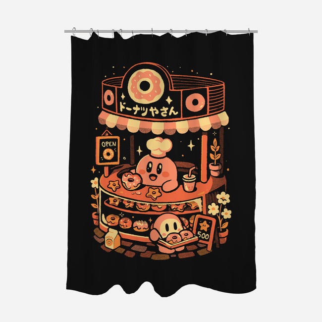 Pink Puff Donuts-None-Polyester-Shower Curtain-eduely
