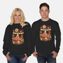 Pink Puff Donuts-Unisex-Crew Neck-Sweatshirt-eduely