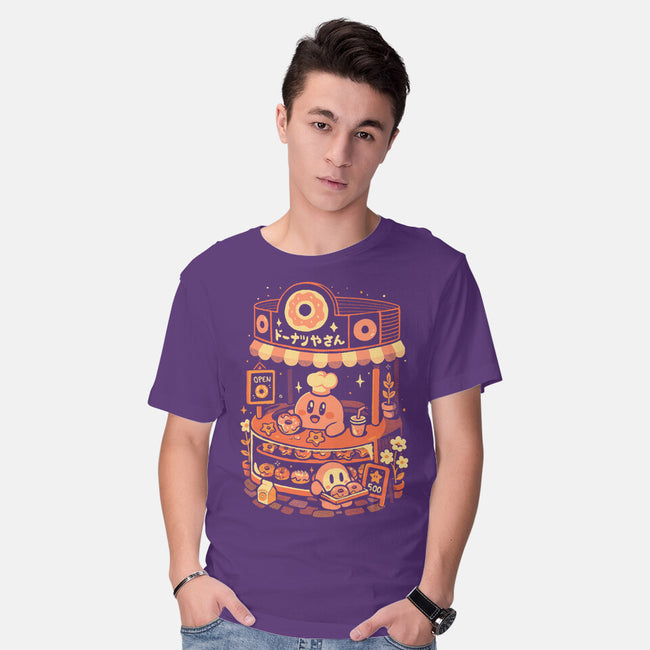 Pink Puff Donuts-Mens-Basic-Tee-eduely