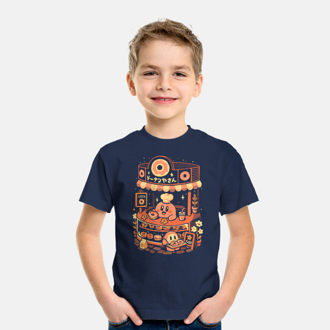 Pink Puff Donuts-Youth-Basic-Tee-eduely