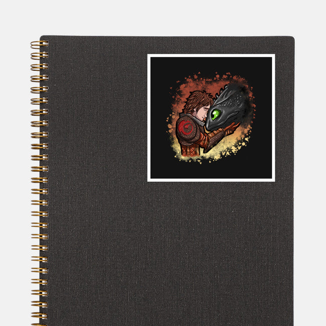 My Dragon Friend-None-Glossy-Sticker-nickzzarto