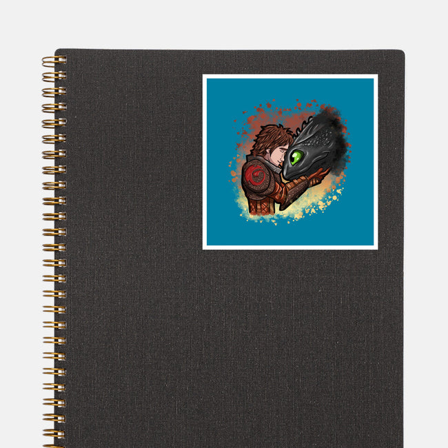 My Dragon Friend-None-Glossy-Sticker-nickzzarto