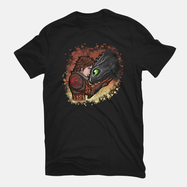 My Dragon Friend-Mens-Basic-Tee-nickzzarto