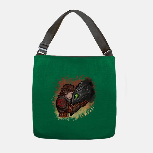 My Dragon Friend-None-Adjustable Tote-Bag-nickzzarto